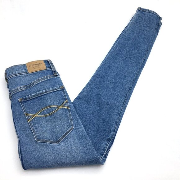 Abercrombie & Fitch Skinny Jeans Ultra High Rise Stretch Women's Size 2 - Picture 8 of 8